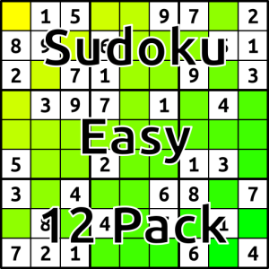 Sudoku Easy 12 Pack (000021)