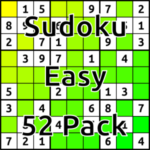 Sudoku Easy 52 Pack (000121)