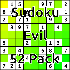 Sudoku Evil 52 Pack (000200)