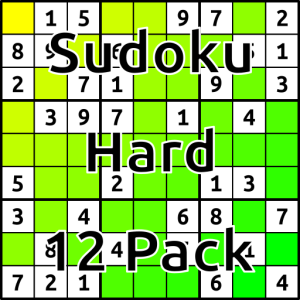 Sudoku Hard 12 Pack (000061)