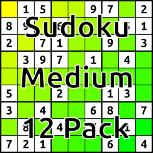 Sudoku Medium 12 Pack (000041)