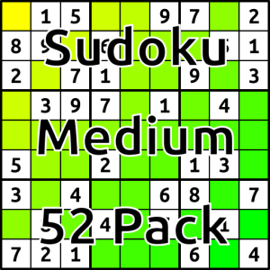 Sudoku Medium 52 Pack (000141)