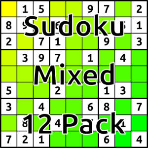 Sudoku Mixed 12 Pack (000001)