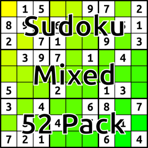 Sudoku Mixed 52 Pack (000101)